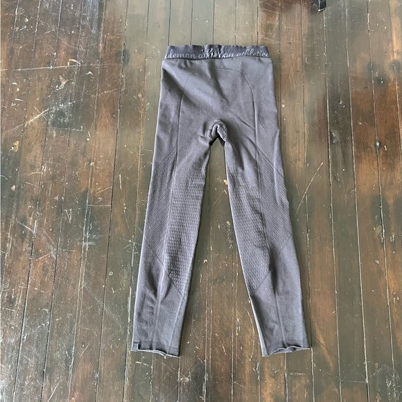 Lululemon Timewarp Black 7/8 length Yoga Leggings Size Medium - Picture 3 of 5